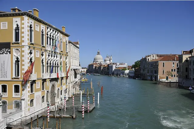 Grand Canal in Venice viewed from the Accademia Bridge